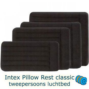 zaad Lucht puppy Intex Pillow Rest classic tweepersoons luchtbed kopen |  Campingslaapcomfort.nl