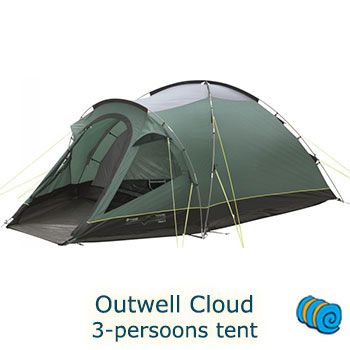 Outwell Cloud 3 persoons tent | Campingslaapcomfort.nl Outwell koepeltent Cloud 3 | wehkamp